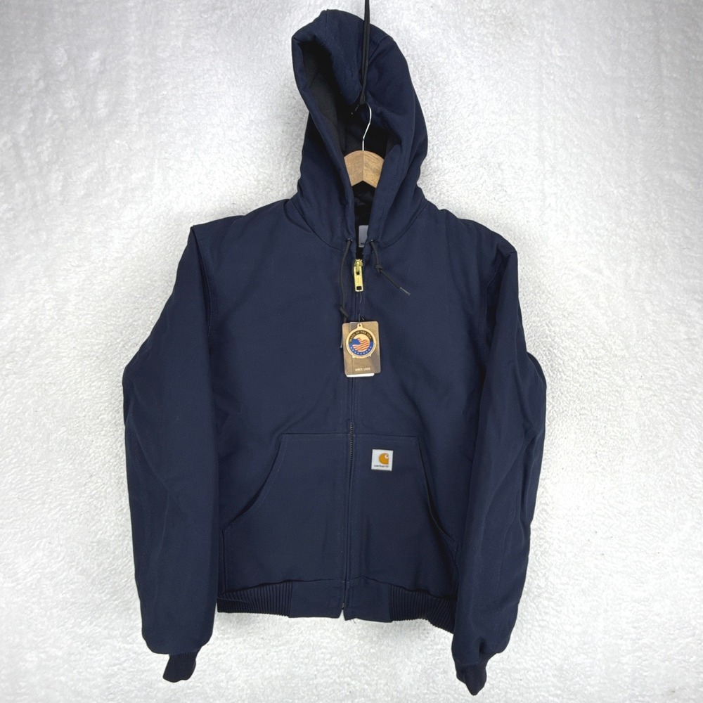Carhartt Active Jacket Quilt Lined Mens Small J140 DNY Dark Navy Blue NWT NOS